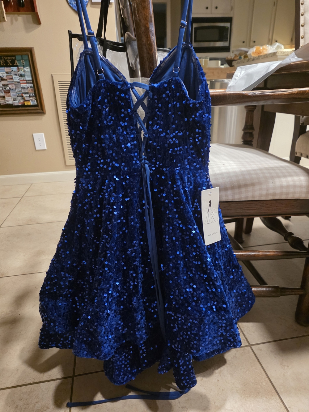 Cobalt Blue Sequin Megan Moroney Dress💙 - Picture 3 of 7